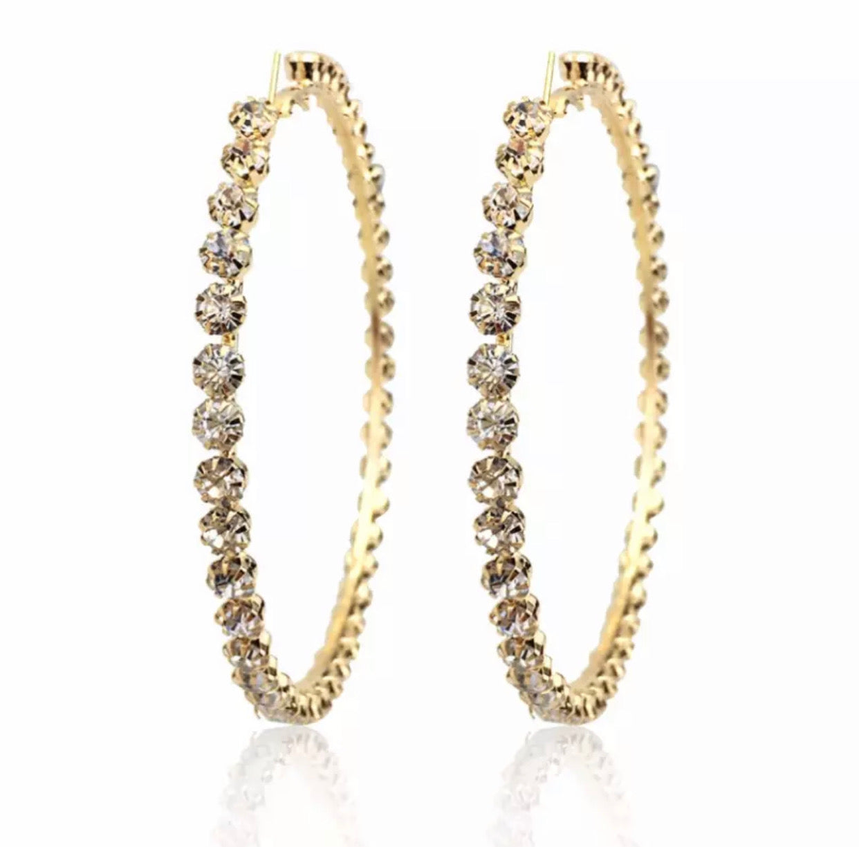 BEST SELLER-Diamond Hoops