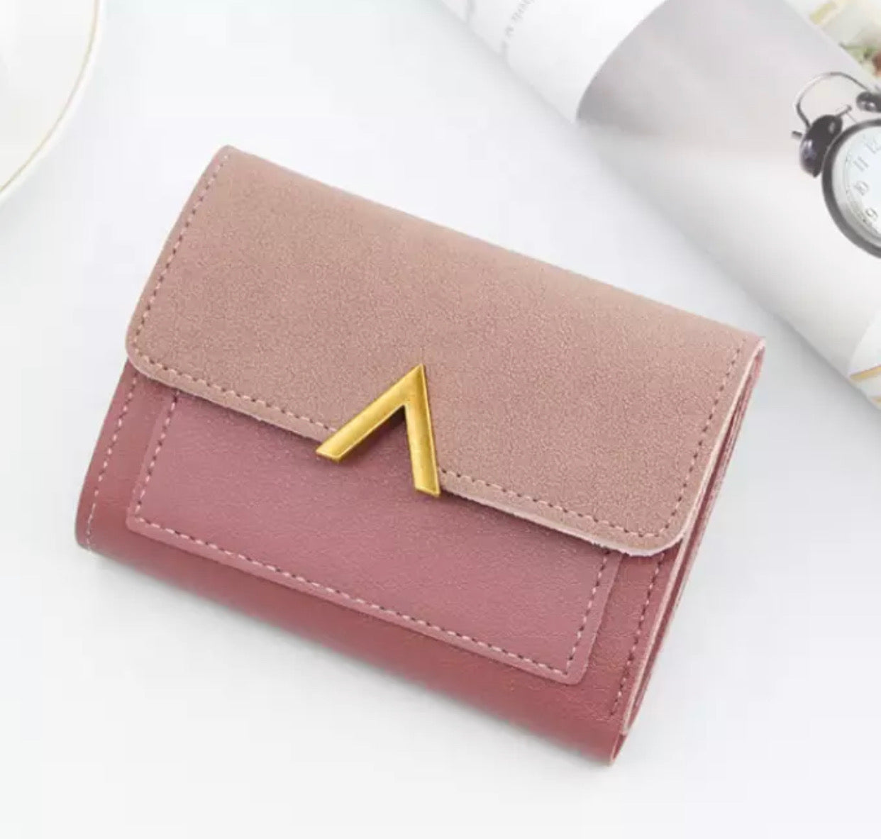 Gold Plated V Wallet