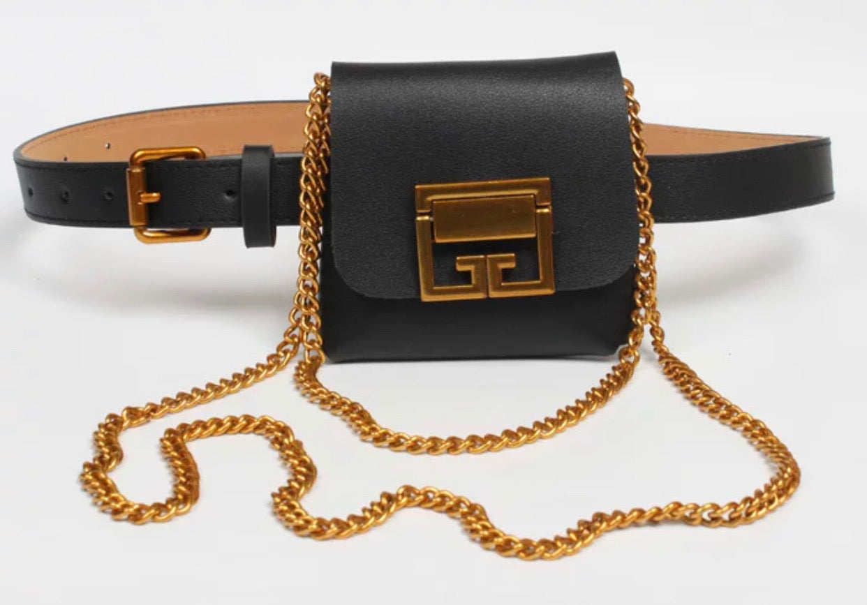 Mini Snake Skin Waist Bag