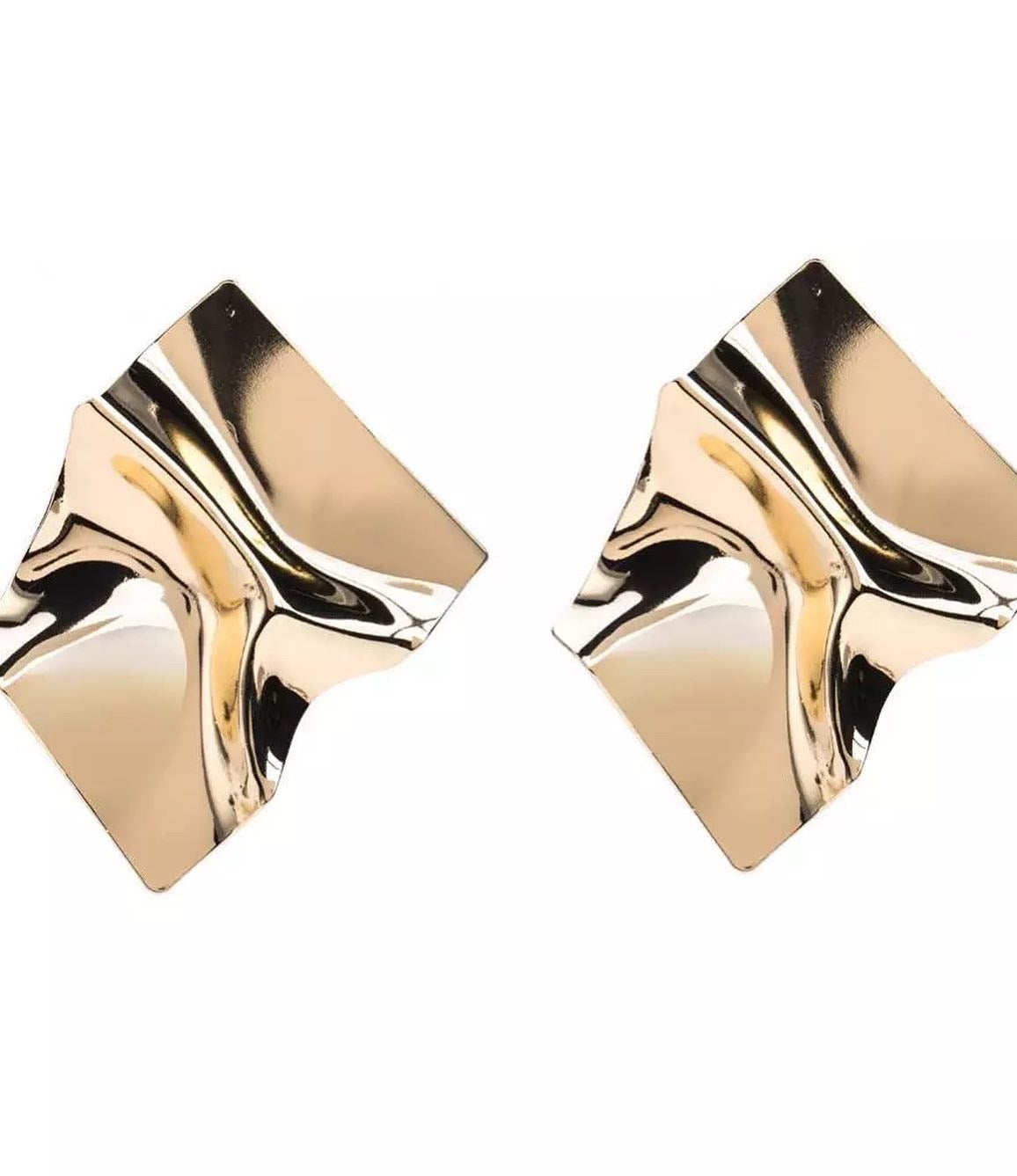 BEST SELLER-Metallic Gold Earrings