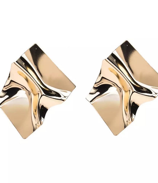 BEST SELLER-Metallic Gold Earrings